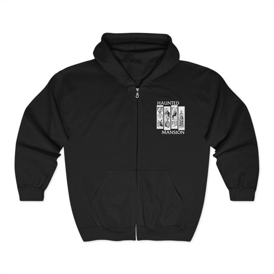 Discover Haunted Flag Zip Up Hoodie