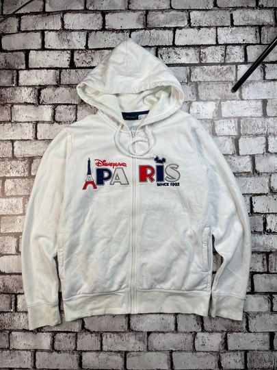 Disneyland Resort Paris Mickey Mouse Big Logo Zip  Hoodie