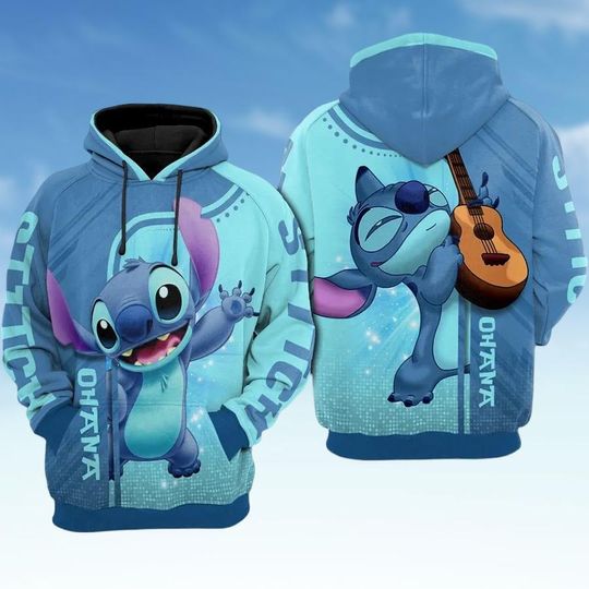 Lilo And Stitch Hoodie, Lilo And Stitch Shirt, Magic Kingdom 3D Hoodie, Disney Trip Costume Shirt, Family Vacation Shirt, Gift For Fan