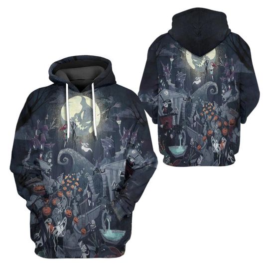 Discover The Nightmare Before Christmas Hoodie, Jack Sally Oogie Sweatshirt, Disney Family Shirt, Horror Movie Tee, Birthday Gifts, Gift For Him