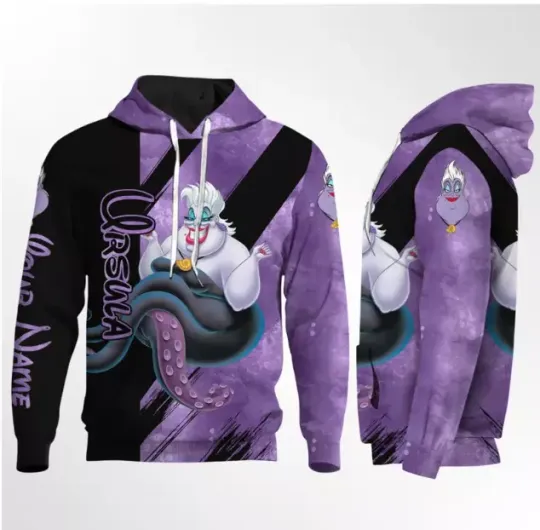 Disney Ursula Sea Witch 3D HOODIE HALLOWEEN GIFT CHRISTMAS GIFT BEST PRICE