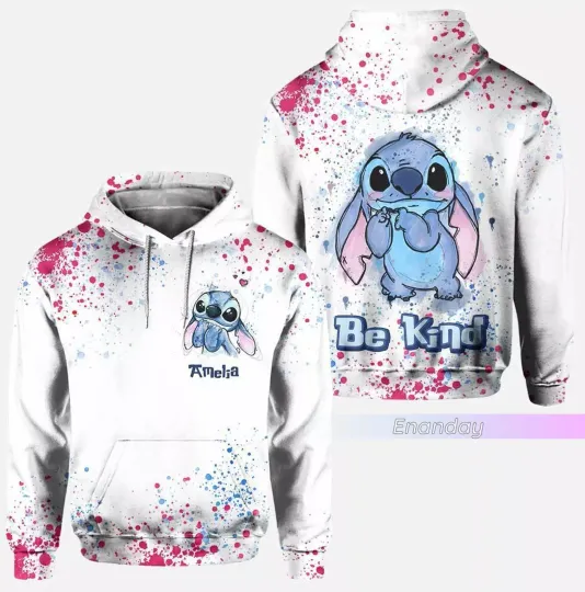 Discover Custom Disney Stitch 3D HOODIE All Over Print Father Day Gift Christmas Day Gift