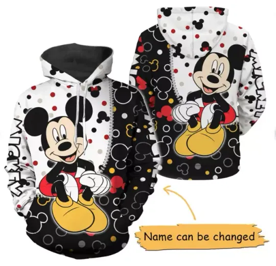 Discover Personalized Mickey And Minnie Mouse BOY 3D HOODIE HALLOWEEN GIFT BEST PRICE