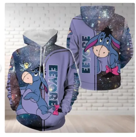 Custom Eeyore Disney Hoodie 3d- father day hoodie 3d all printed new