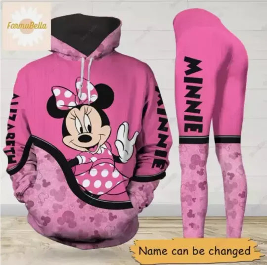 Personalized Disney Minnie 3D HOODIE HALLOWEEN GIFT CHRISTMAS GIFT