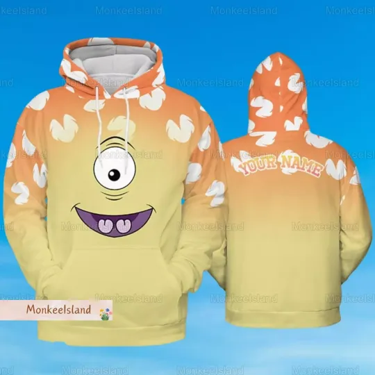 Discover Personalized Disney Lilo And Stitch Pleakley 3D HOODIE Halloween Day Gift