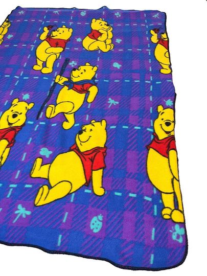 Discover Winnie the Pooh vintage late 90s / y2k fleece blanket