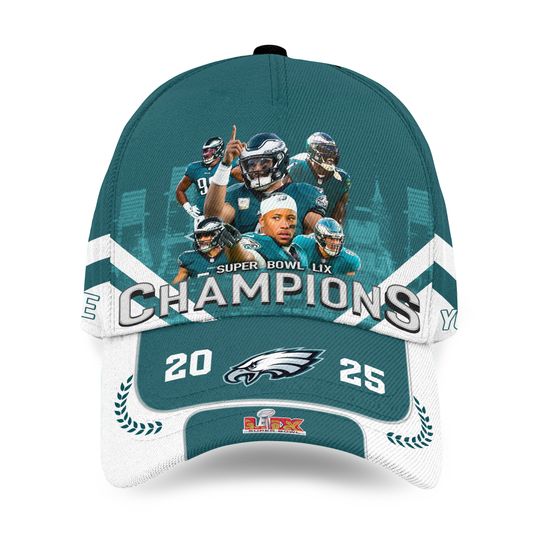 Super Bowl LIX Champions 2025 Philadelphia Eagles Hat Cap For Fans