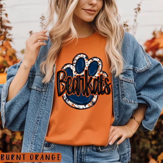 Discover Bearkat Pawprint Shirt SH Gameday Shirt College Football Tee Gift for Football Fan Gameday Tee Football Shirt Pawprint Shirt