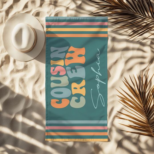 Discover Personalized Rainbow Sun Beach Towel, Kid's Towels With Sun, Sun Beach Towel, Colorful Beach Towel for Kids, Kids Beach Towel