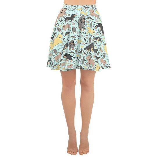 Discover Cute Dachshund Skater Skirt