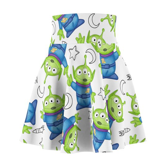 White Toy Story Aliens ooooh Outer space 5k run skirt Marathon Weekend 26 Dopey Challenge Weekend  women's running run skirt bounding