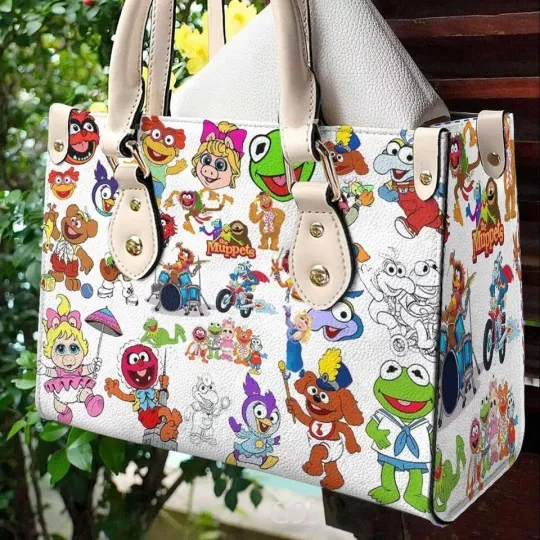 Discover Personalized The Muppet Show Leather Handbag, K the frog Leather Bag Gift