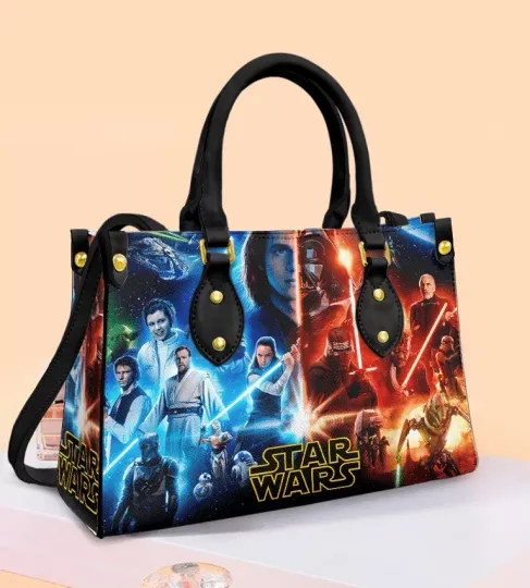 Discover Personalized Star Wars Leather Handbag, The Force Lovers Leather Handbag Gift