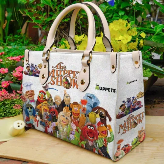 Personalized The Muppet Show Leather Handbag, K the frog Leather Bag Gift