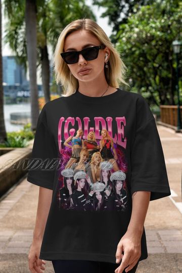 Discover (G)I-dle Kpop Vintage T-Shirt, G-Idle Retro Shirt, Gidle Fan Tees, (G)I-dle Homage Tshirt, Gidle Gift Merch, Kpop Shirt, Kpop Merch
