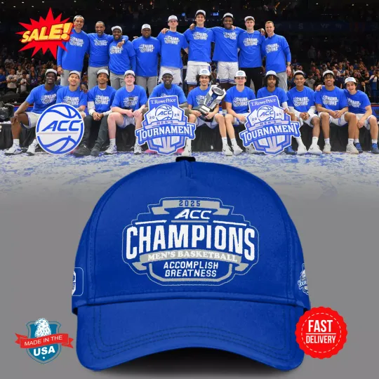 Discover Royal Duke Blue Devil 2025 ACC Men’s Basketball Cap