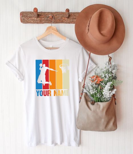 Personalized Basketball Shirt, Custom Basketball Shirt, Personalized Toddler Basketball Shirt, March Madness Game Day Shirt, Basketball Mens