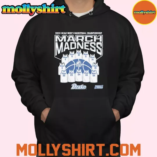 Drake Bulldogs 2025 Ncaa Men’S Basketball Tournament March Madness Hoodie
