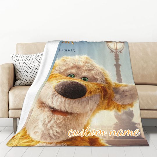 Custom Name Blanket Disney Christopher Robin Tapestry Personalized Blankets Birthday Gift Customized DIY