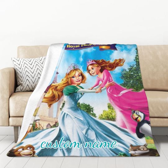 Discover Custom Name Blanket Disney The Swan Princess Tapestry Personalized Blankets Birthday Gift Customized DIY