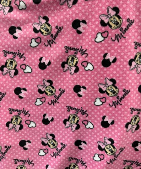 Discover Minnie Disney Fleece Fabric/ Minnie Mouse /Disney Character/Anti Pill Fleece/Sold by the Yard / Kids Blanket