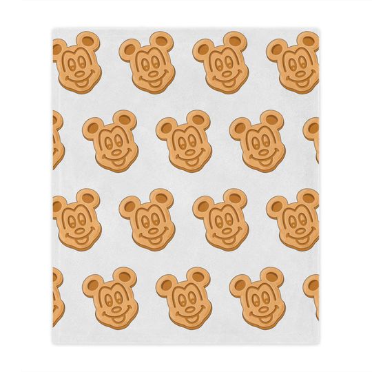 Microfiber Blanket - Mickey Waffle Disney Snack Throw, Cozy Blanket, Kids Room Decor, Disney Lover Gift, Soft Bedding, Couch Blanket