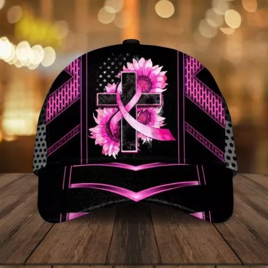 Discover Fight Cancer Baseball Cap – Wear Pink for a Cause
