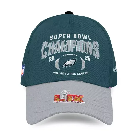 Discover Philadelphia Eagles 2025 Super Bowl LIX Champions Baseball Cap For Football Fans