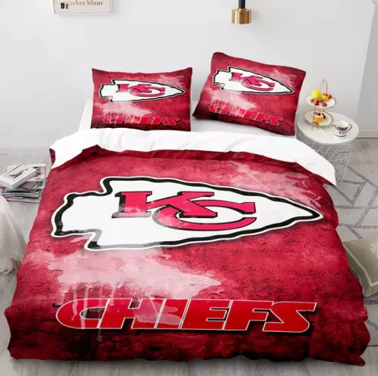 football Kansas City Chiefs Bedding Set
