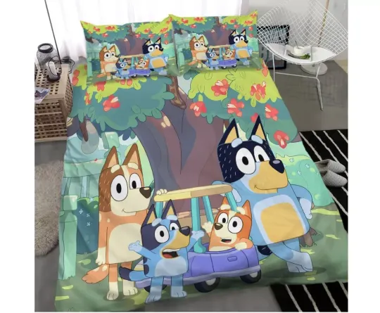 Discover Bedding Set For Fan/BlueyDad-Bedding Gift For Fans
