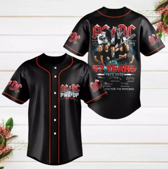 Discover AC-DC Power Up Tour 2025 Limited Edition M51-3D Baseball Jersey