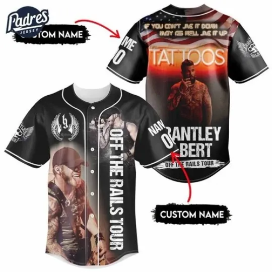 Brantley Gilbert Tour 2025 Baseball Jersey Outfit-HOT HOT For Fan Gift
