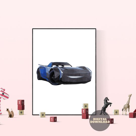 Discover Jackson Storm, Disney Pixar Cars, Disney Cars Print, Disney Cars Poster, Cars Wall Art, Disney Decor,Disney Prints, Printable Art Watercolor