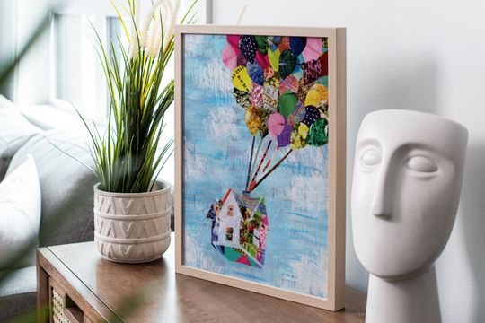 Discover Up Movie Wall Art, Adventure Wall Art Up Pixar Kids Room Decor Up Print Disney Gift Up Pixar gift for traveler, christmas gift idea