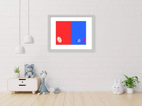 Lilo & Stitch Minimalist Art | Disney Wall Art | Pixar Disney Wall Print Art
