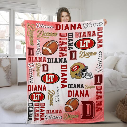 Discover Personalized Sports Team Blanket/Custom Football Blanket/Basketball Football Blanket/Custom Football Blanket/House Divided Blanket