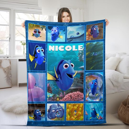 Discover Personalized Disney Finding Dory Blanket/Finding Nemo Finding Dory Pixar Blanket/Finding Dory Blanket/Disney Birthday Blanket