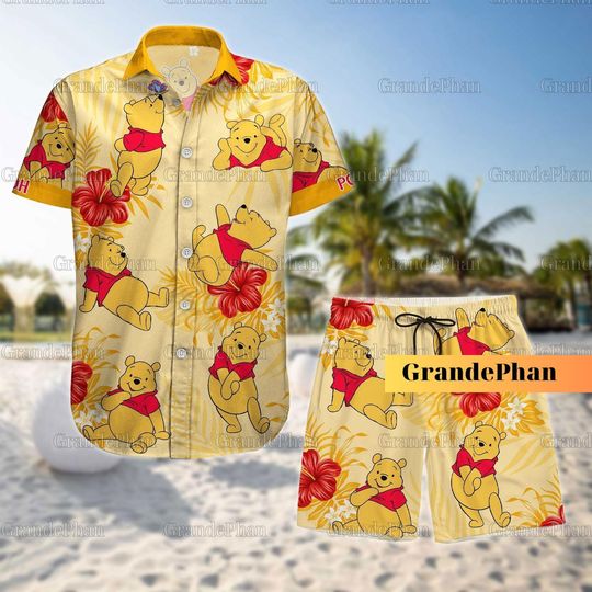 Discover Winnie The Pooh Shirt, Pooh Button Shirt, Pooh Beach Short Sleeve Shirt, Magic Kingdom, Pooh Shorts Men, Family Vacation Travel, Disney Trip