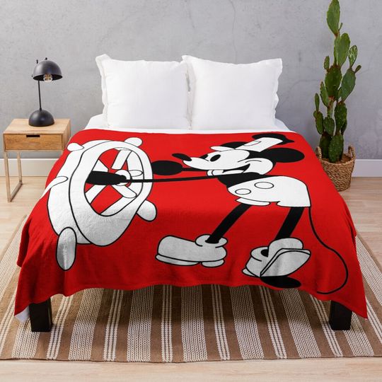 Steamboat Willie Throw Blanket