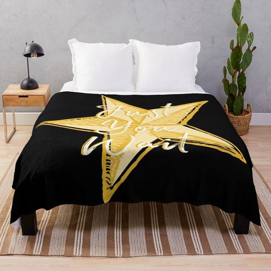 Discover Hamilton Quote // Just You Wait Throw Blanket