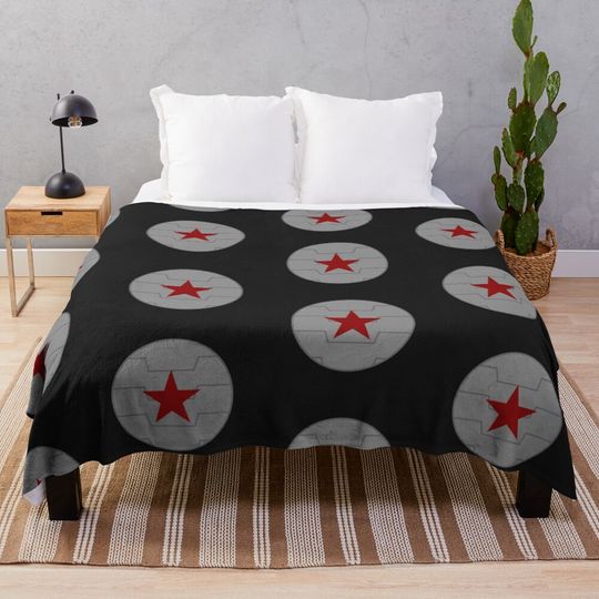 Winter soldier emblem  Throw Blanket