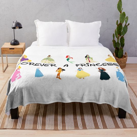 Discover Forever a Princess Throw Blanket