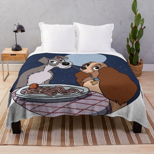 Lady and the Tramp Throw Blanket