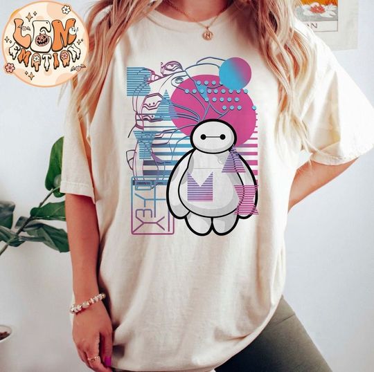 Disney Big Hero 6 Baymax Neon Blue Print Schematics Shirt, Big Hero 6 Baymax Shirt, Disneyland Shirt, Disney World Shirt, Disney Trip Tee