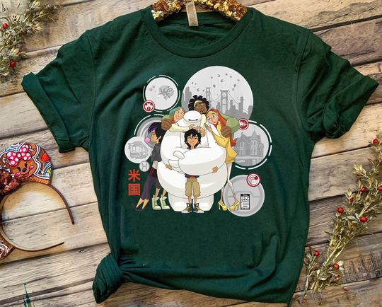 Retro Disney Big Hero 6 Shirt | Hello I'M Baymax T-Shirt | Vintage Baymax And Cat Tee | Disneyland Trip Family Outfits, WDW Magic Kingdom