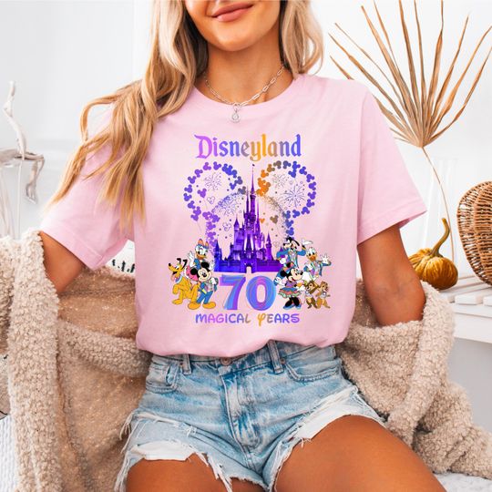 Discover Disneyland 70 Magical Years Tee, Mickey And Friends Shirt, Disney Matching T-shirts, WDW Family Vacation Sweatshirt, Magic Kingdom Tee