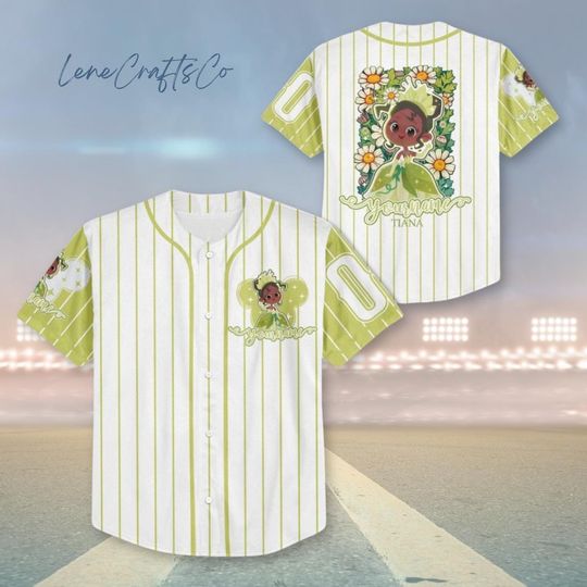 Custom Disney Princess Tiana Jersey, Princess And The Frog Jersey Shirt, Disney Characters Jersey, Disney Girl Trip Shirt, Tiana Jersey