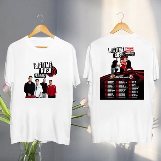 Discover Big Time Rush In Real Life Worldwide Tour 2025 Shirt, Big Time Rush 2025 Concert, Big Time Rush Fan Gift, Big Time Rush Merch, BTR Band Tee