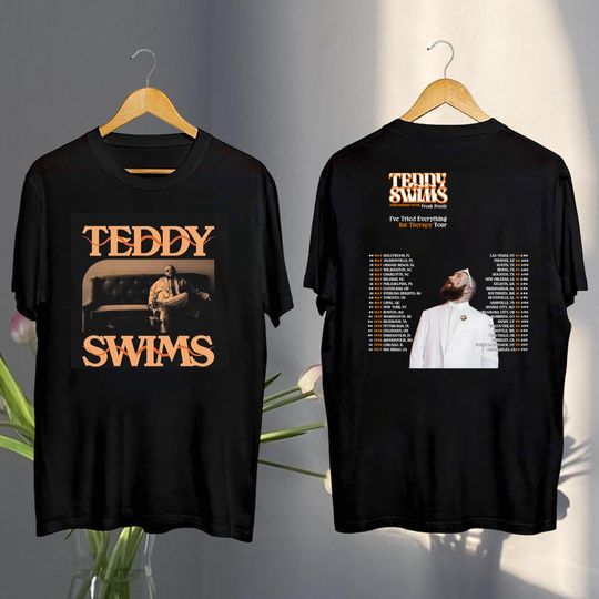 Discover Teddy Swims Tour 2025 T-Shirt, Teddy Swims 2025 Concert Shirt, Teddy Swims Fan Gift, Teddy Swims Merch Shirt, Teddy Swims Graphic Shirt